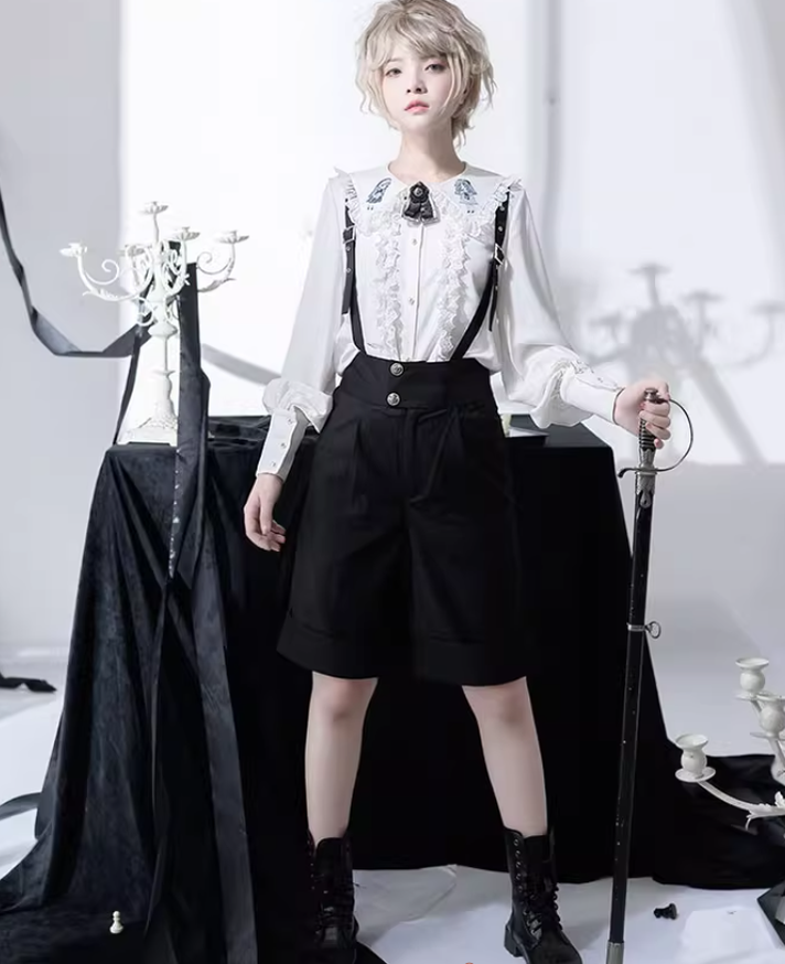 Ouji Lolita Blouse Prince Series Shirt And Suspender Pants 39362:629040