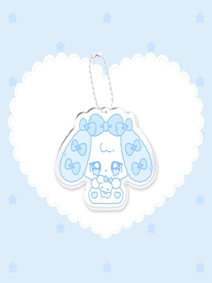 Water Blue Tenshi Kaiwai Puppy/Bunny Plush Doll And Keychain 43027:764242