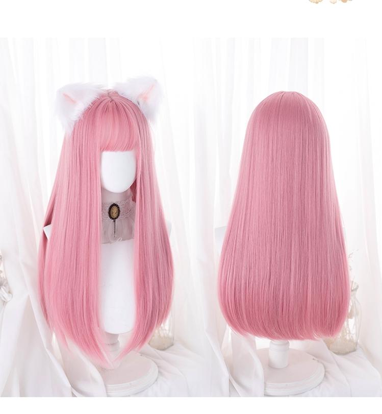 JK Wig Waist Length Light Pink Long Straight Hairpiece 31714:367610 31714:367610