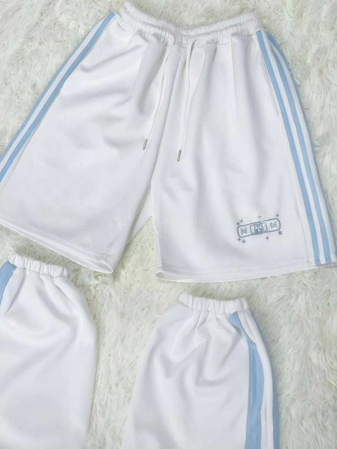Tenshi Kaiwai Shorts White Black Bi Color Shorts Set (L M) 37680:612330