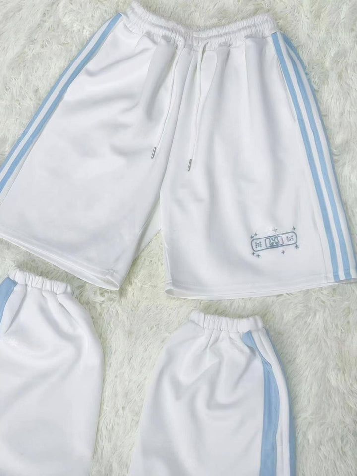 Tenshi Kaiwai Shorts White Black Bi Color Shorts Set (L M) 37680:612330
