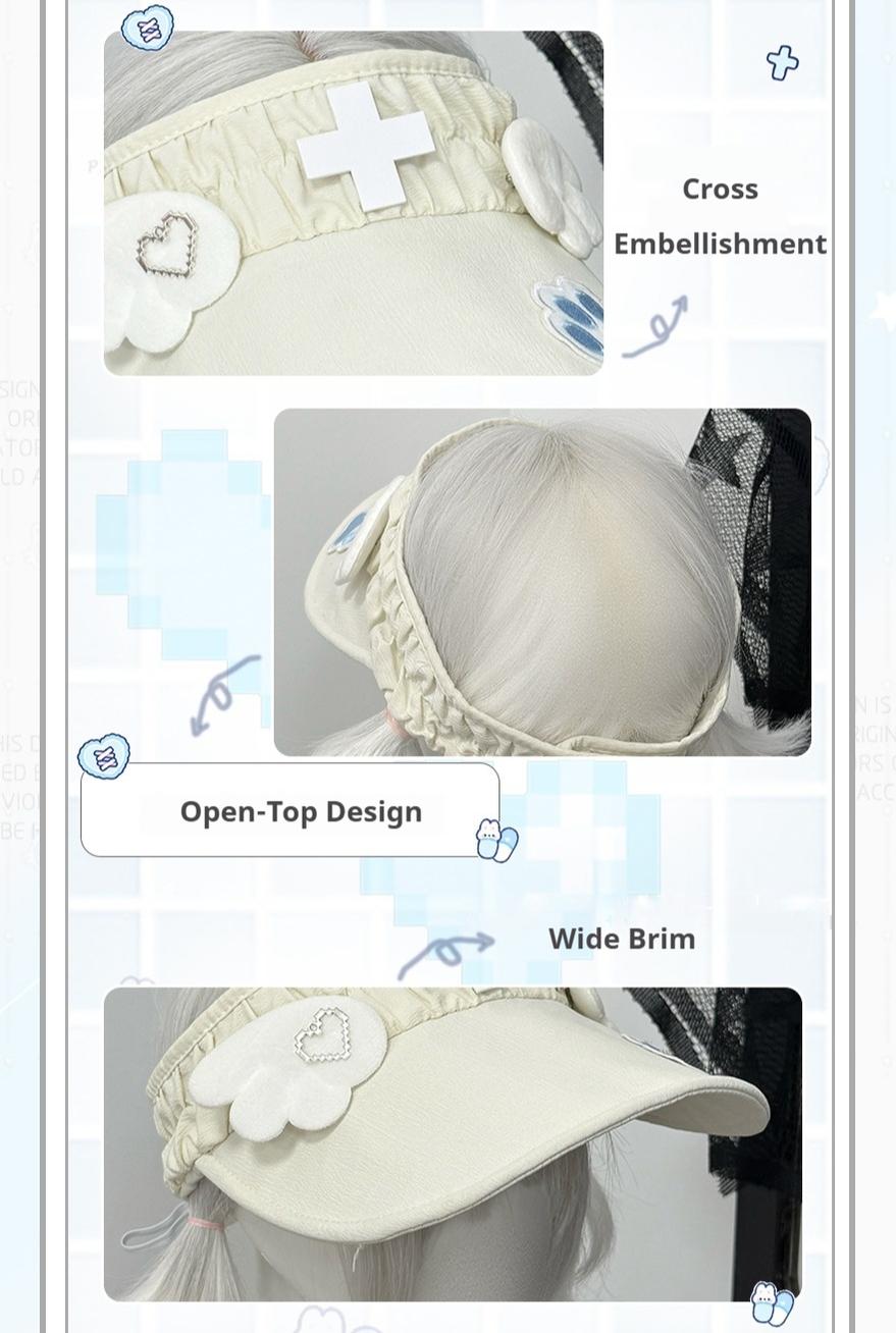 Tenshi Kaiwai Tennis Cap With Angel Wings & Paw Embroidery 43104:768909