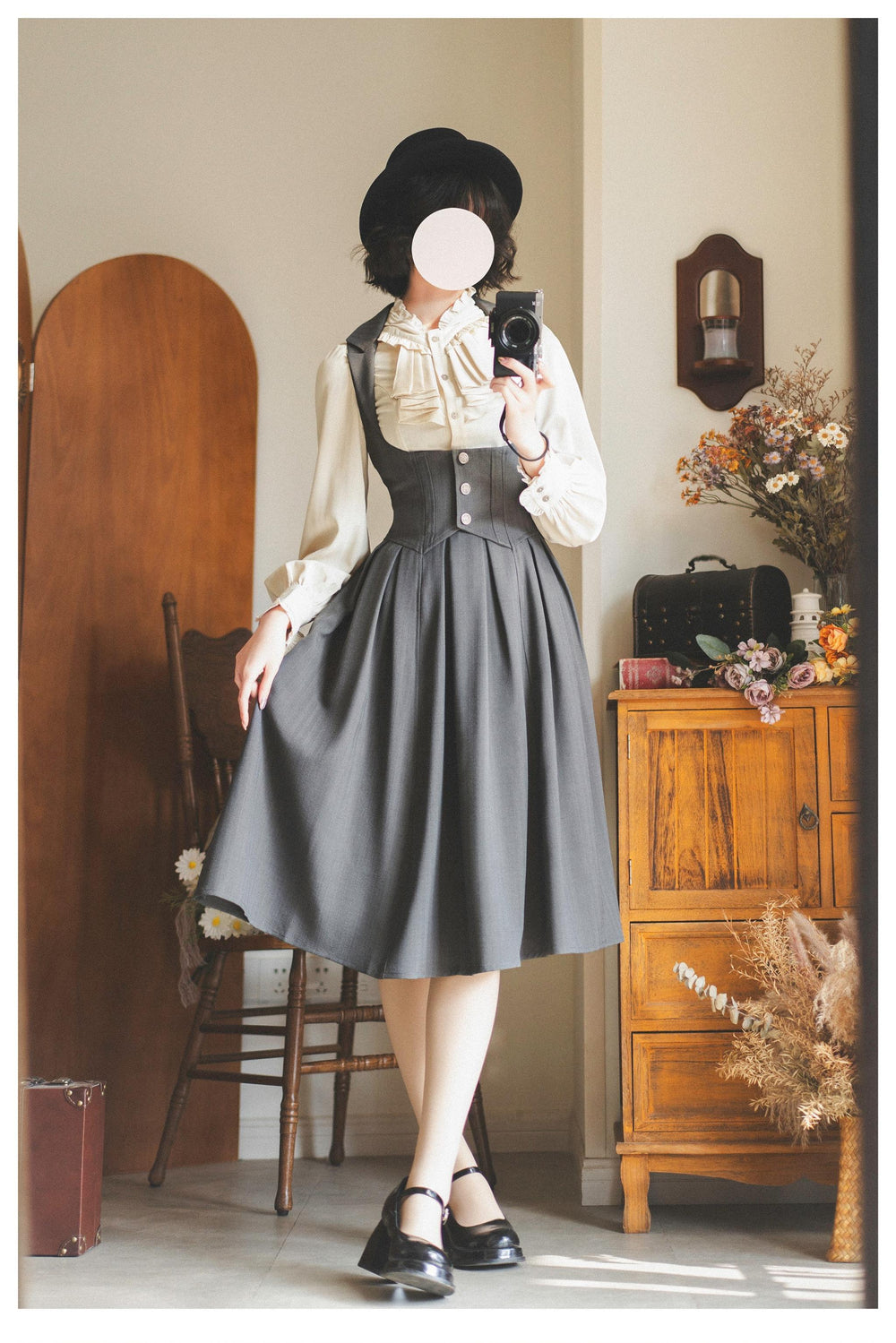 Classic Lolita Dress Vintage Corset Dress with Bust Support Multicolor 40946:738162