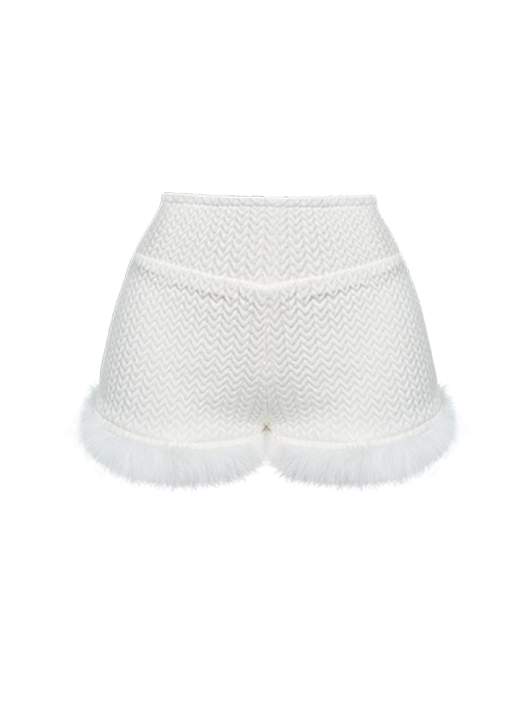 Kawaii Cardigan White Knitted Bunny Hoodie And Shorts (M S XS) 41128:692134