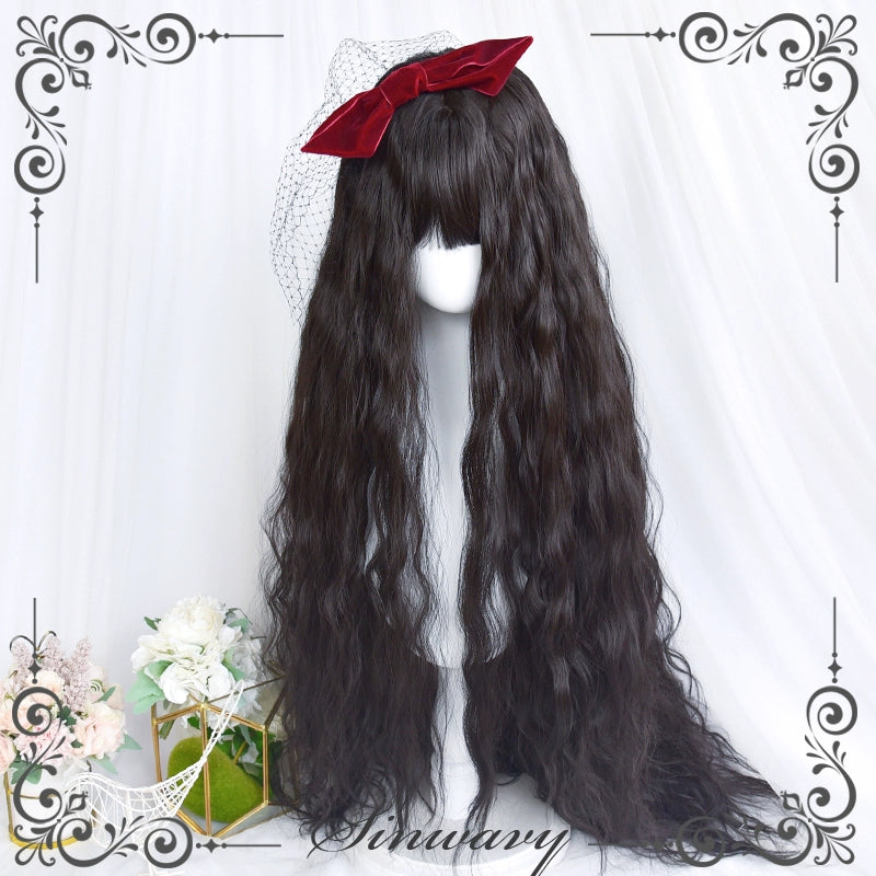 lolita long curly wig   KF25006