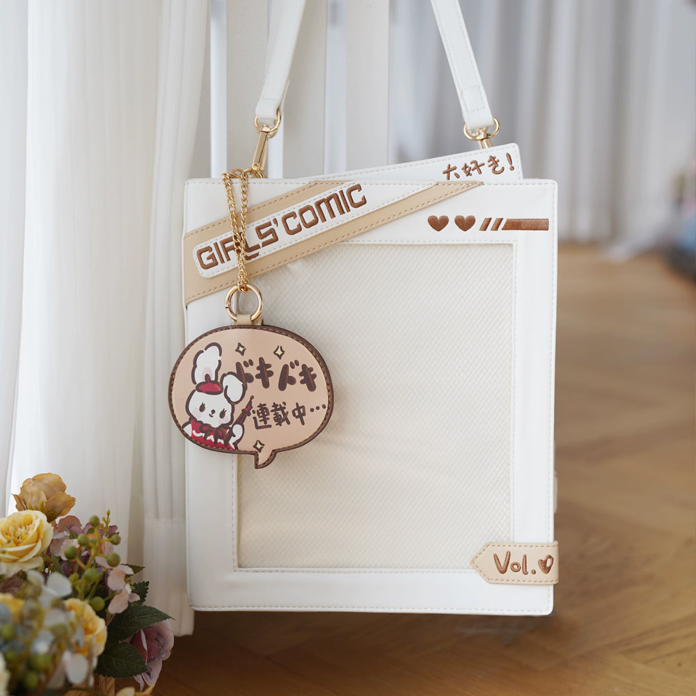 Kawaii Ita Bag Cute Crossbody Bag Embroidery Backpack 37258:556118