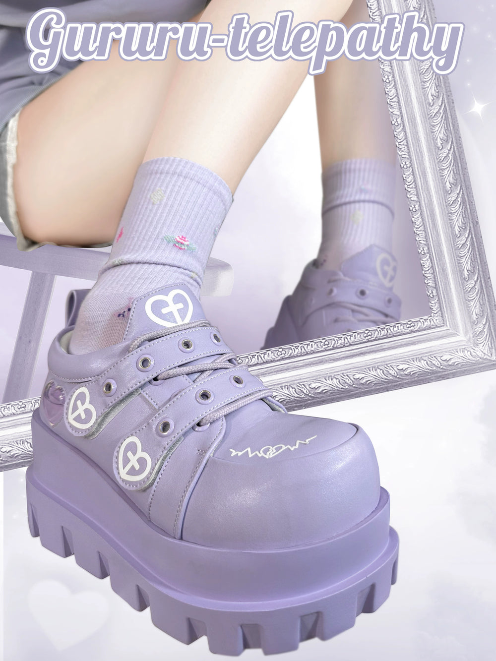 Jirai Kei Punk Fashion Cross Platform Shoes 4Colors 28958:344154 28958:344154