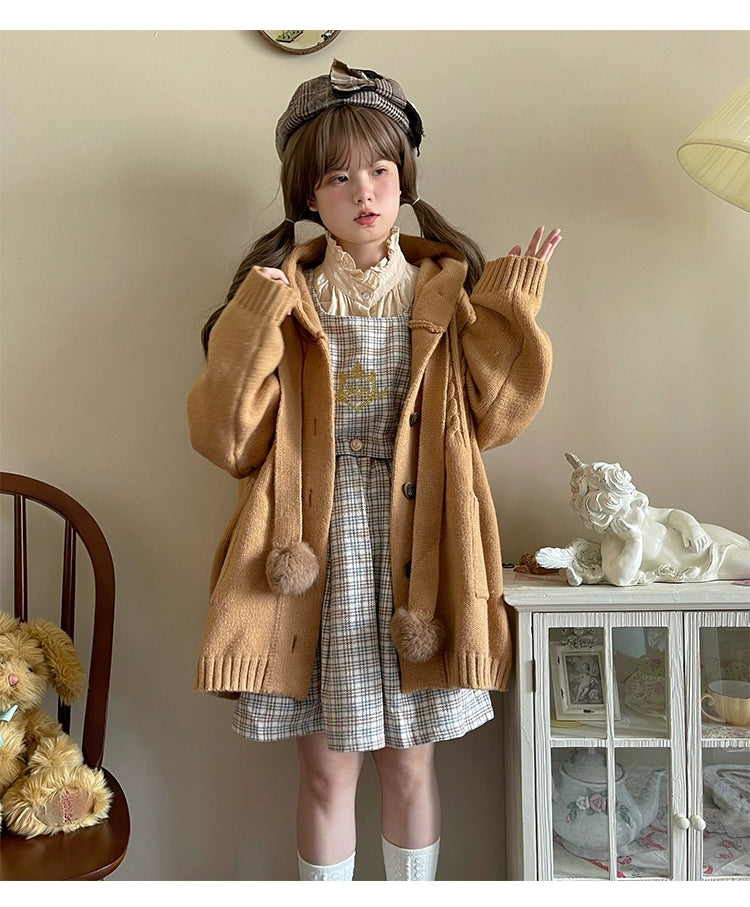 Kawaii Oversized Cardigan Sweater Coat Multicolor 22652:345564
