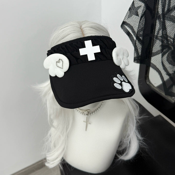 Tenshi Kaiwai Tennis Cap With Angel Wings & Paw Embroidery 43104:765851