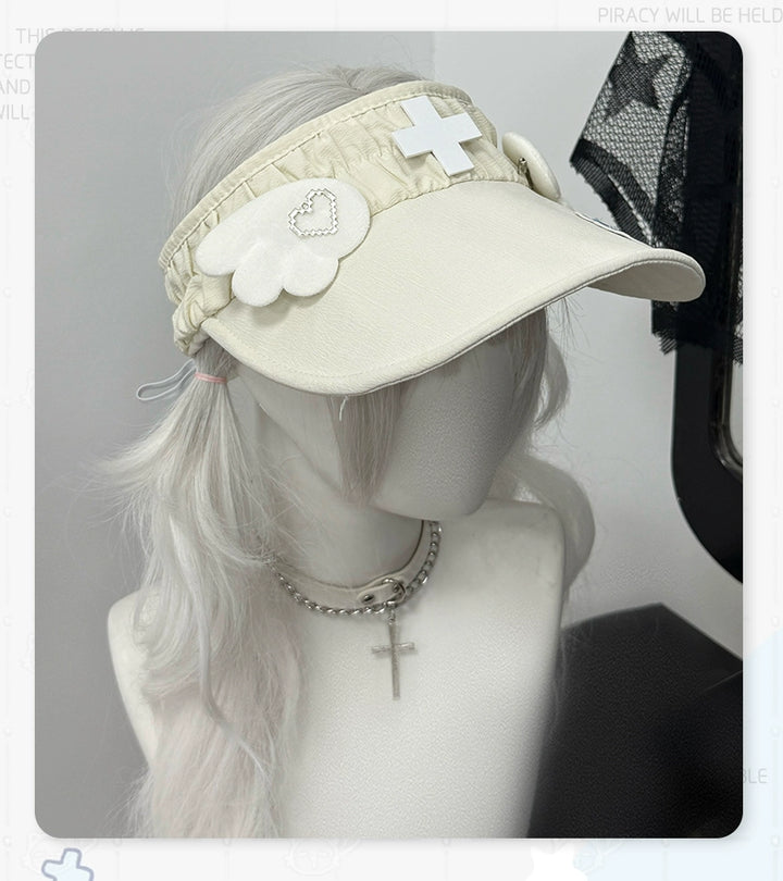 Tenshi Kaiwai Tennis Cap With Angel Wings & Paw Embroidery 43104:765850
