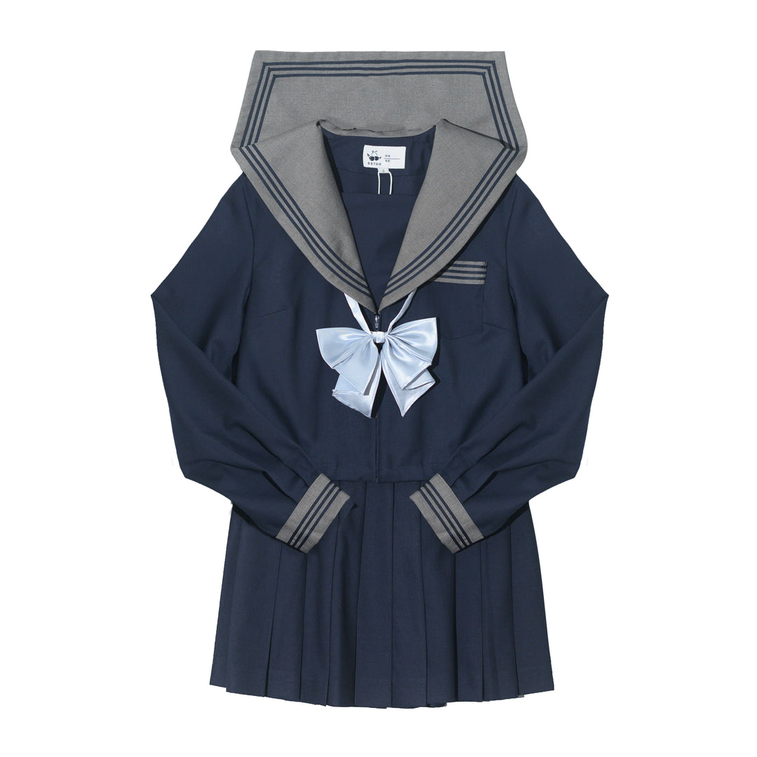 Plus Size Blue Blouse Skirt Sailor Uniform (2XL 3XL 4XL 5XL L XL) 30974:359942 (2XL 3XL 4XL 5XL L XL) 30974:359942