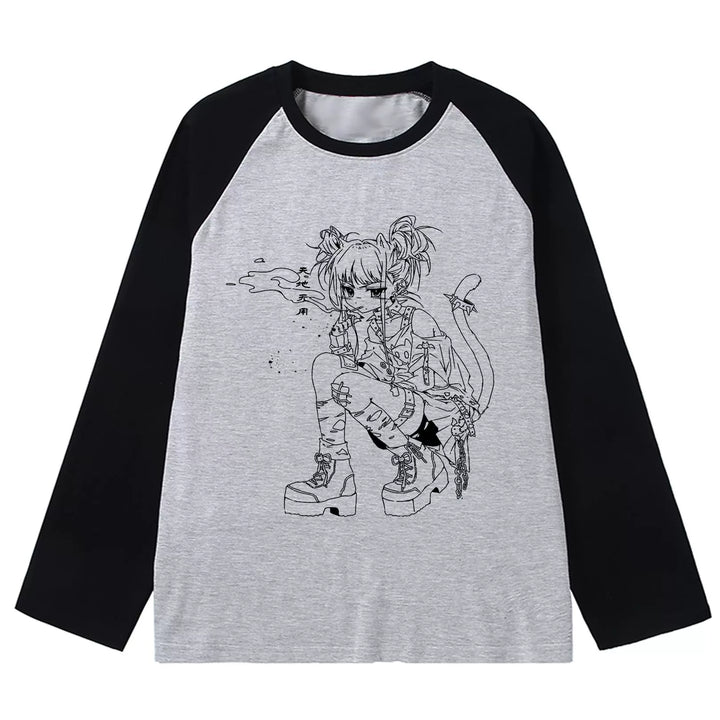 Kawaii T-shirt Long-sleeved Sweatshirt Cotton Top 39134:613606