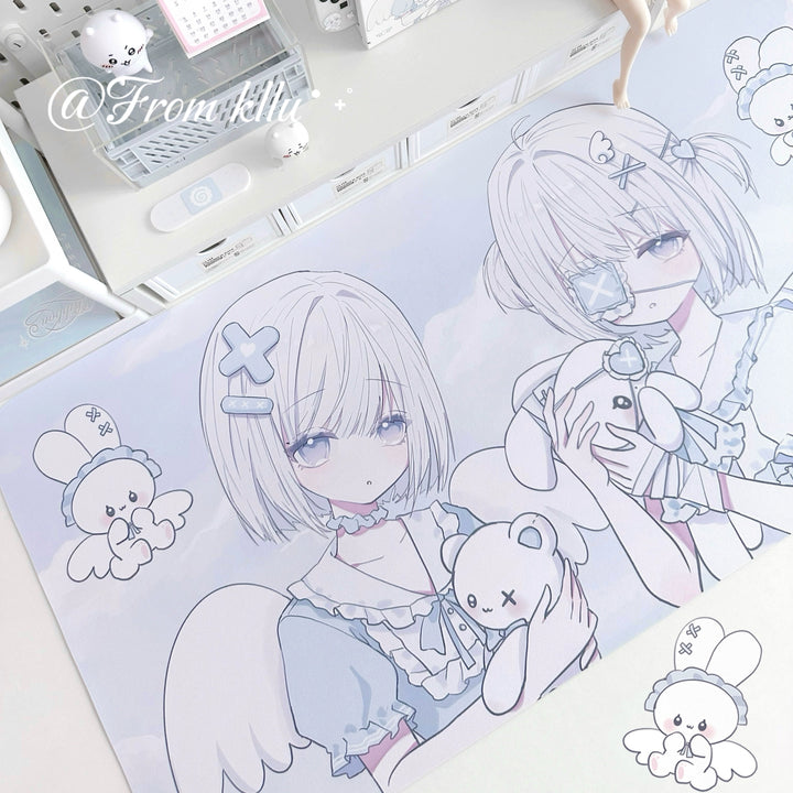 Tenshi Kaiwai Desk Pad Blue Anime Print PU Mouse Pad 41620:705950