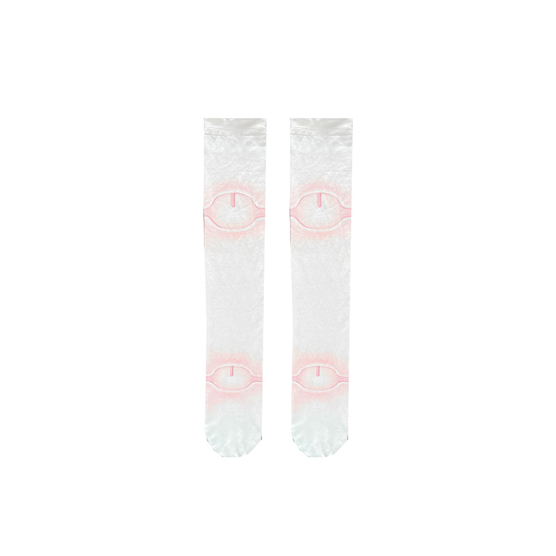 Sweet Lolita Velvet Socks Over-Knee Tights with Jointed Doll Print 42365:737350