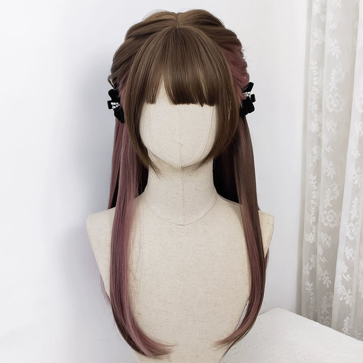 Jirai Kei Ryousangata Daily Lolita Hanging Ear Dyed Wig 22040:325318