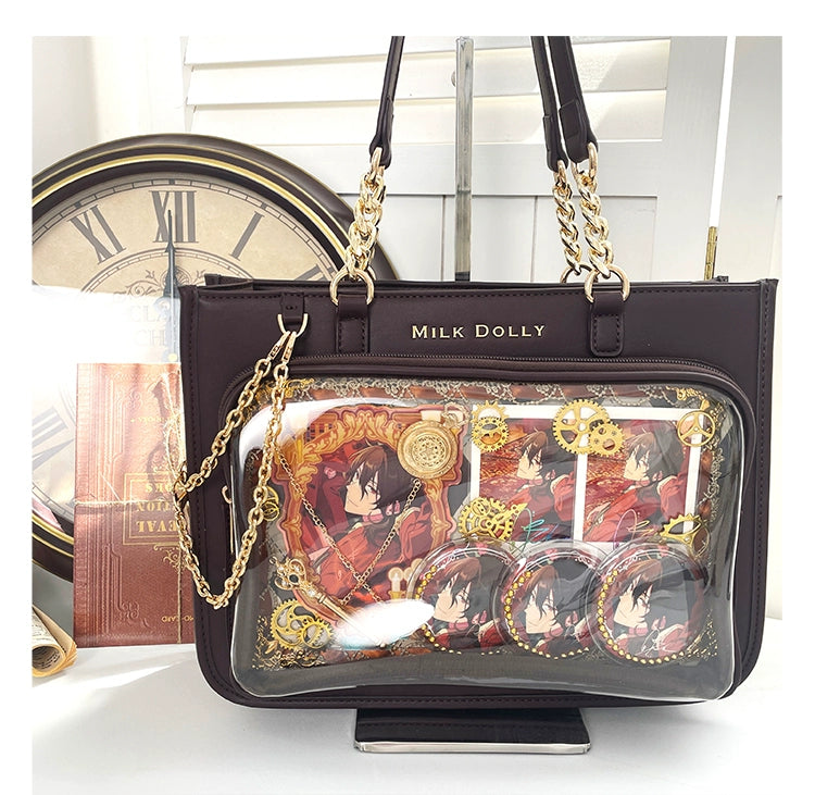 Large Capacity Ita Bag, Checkered Background 43233:779431