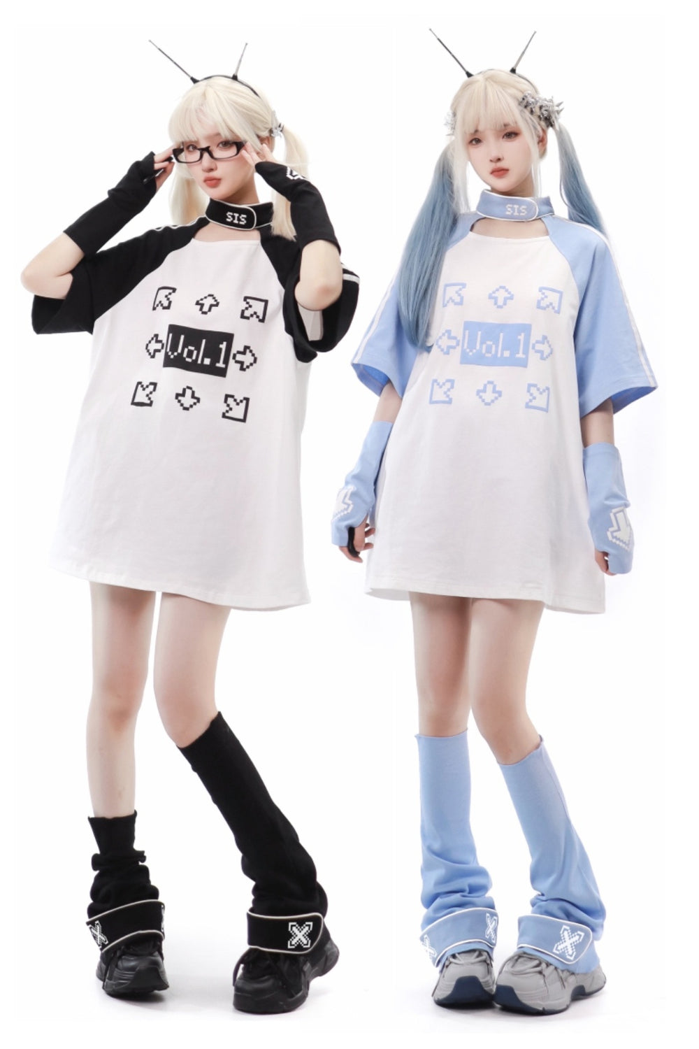 Tech Printed Tenshi Kaiwai T-Shirt & Shorts With Side Pocket 22478:336084