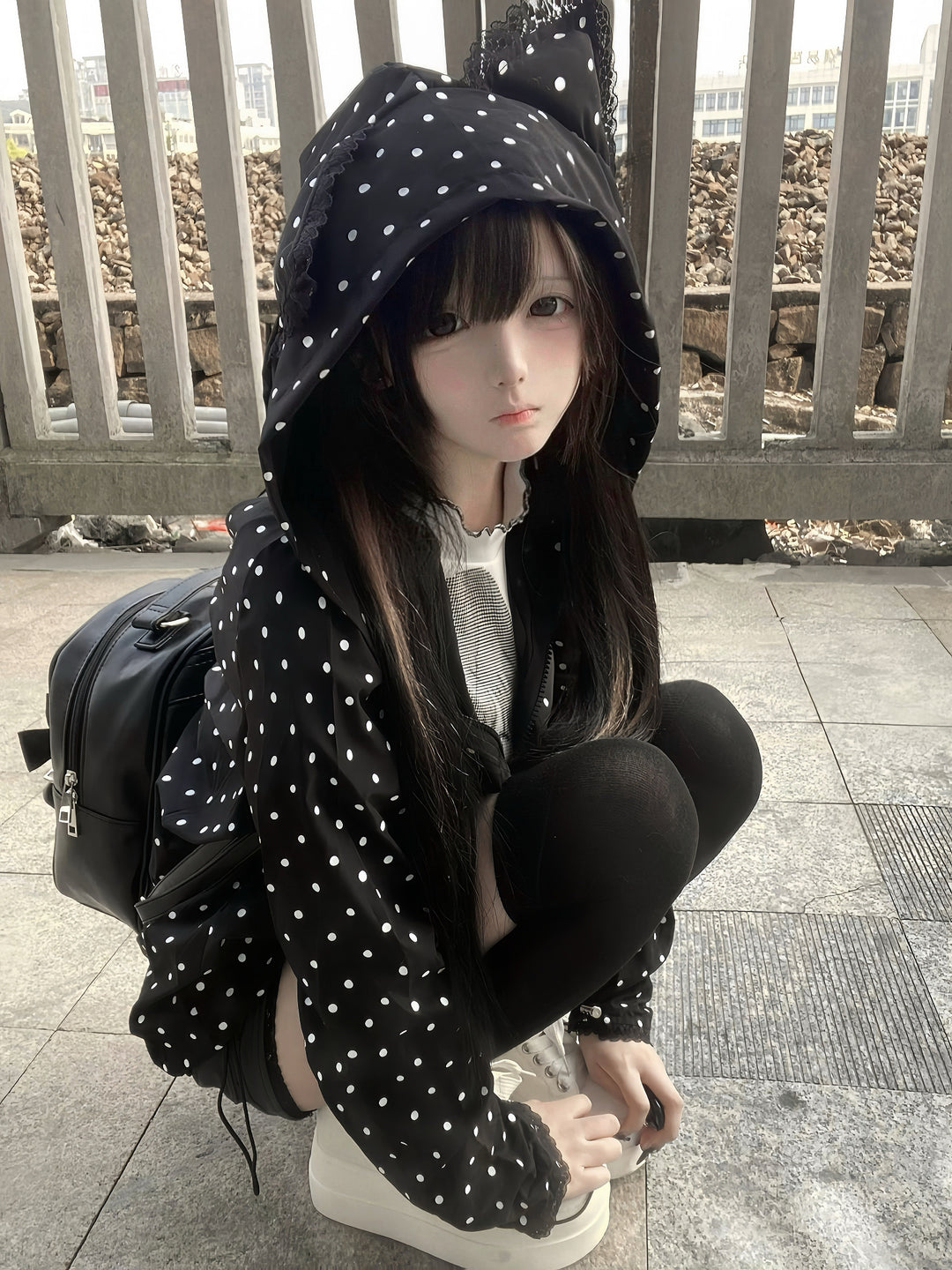 Kawaii Coat Sun-protective Jacket with Cat-Eared Hood 42805:753981
