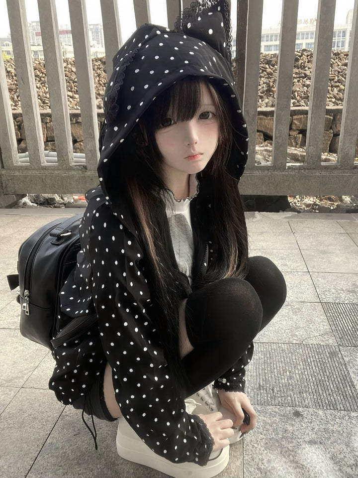 Kawaii Coat Sun-protective Jacket with Cat-Eared Hood 42805:753981