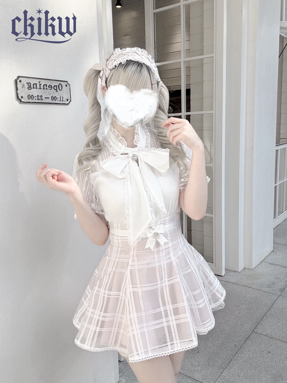 Seiso Kei Organza Skirt, Adjustable Back (Pink / L M S) 43724:783745