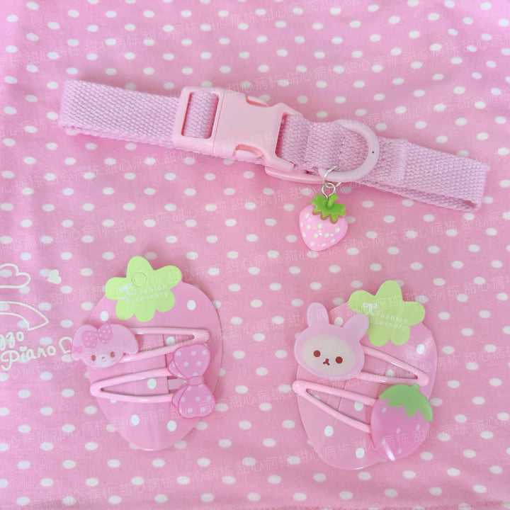 Kawaii Hairpin Bunny & Bear Hair Clips Pink Lolita Headdress 42692:749449