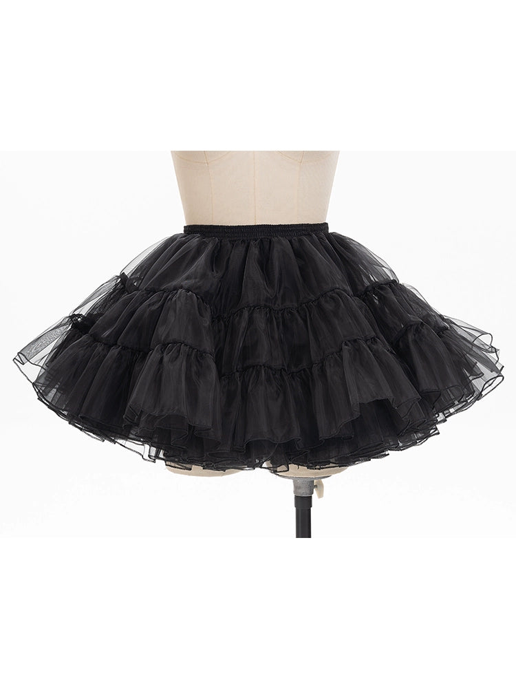 Lolita Petticoat Short Black Muti-layer Pettipants