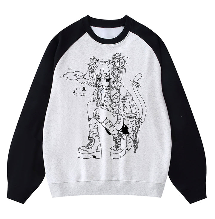 Kawaii T-shirt Long-sleeved Sweatshirt Cotton Top 39134:613596