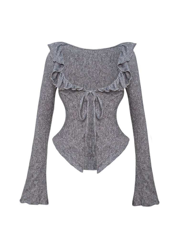 Gyaru Mini Cake Skirt Outfit, Light Cardigan (L M S XS) 43428:779977
