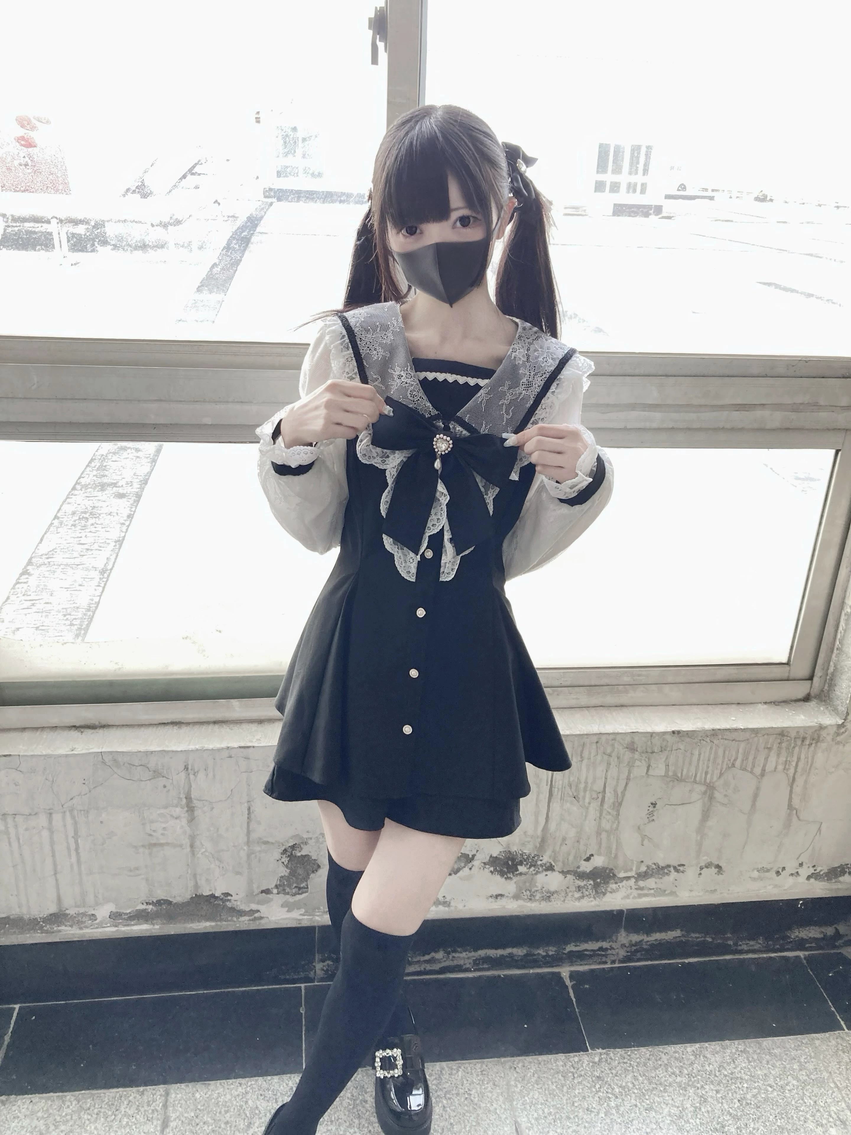 ワンピース ETMON Detachable Sailor Collar Dress, Black O1CN01tcD1SN1qFwEcUGkGX__28134