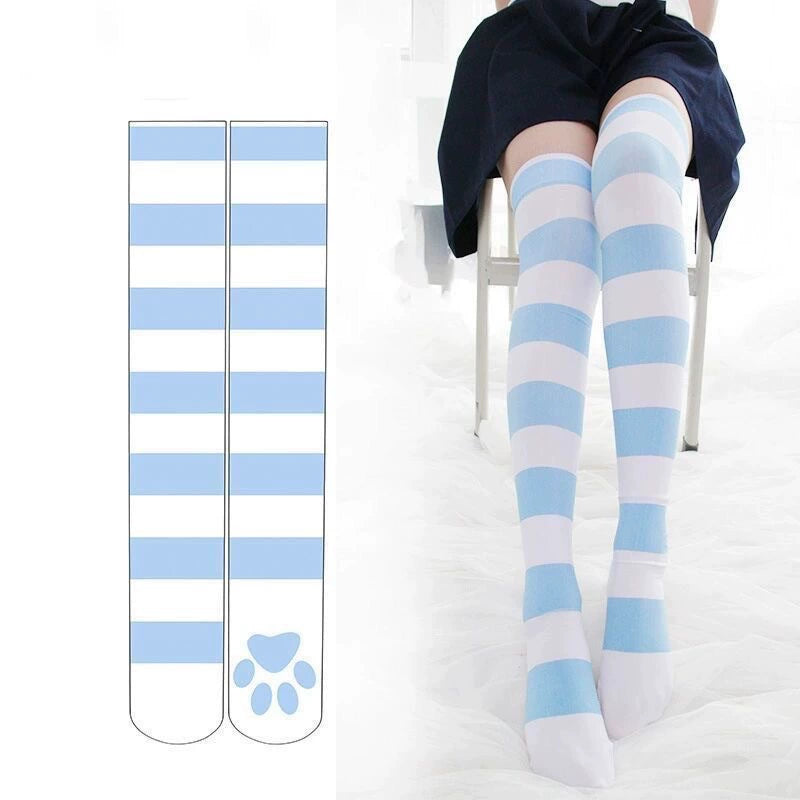 Tenshi Kaiwai Socks Knee-High Socks Striped Socks (F) 35346:489398