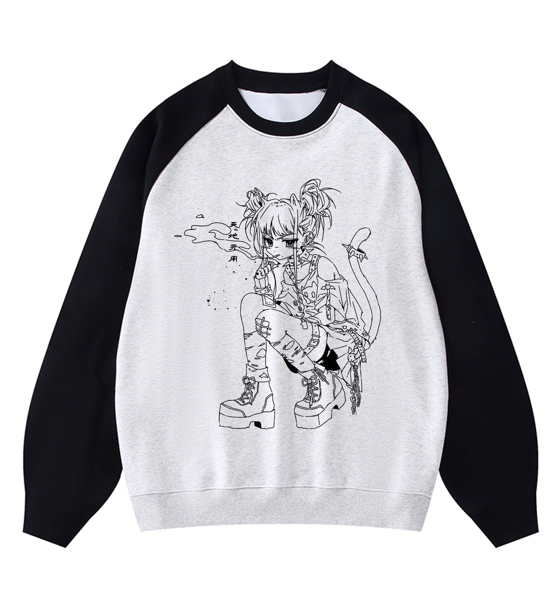 Kawaii T-shirt Long-sleeved Sweatshirt Cotton Top (2XL L M S XL) 39134:613610