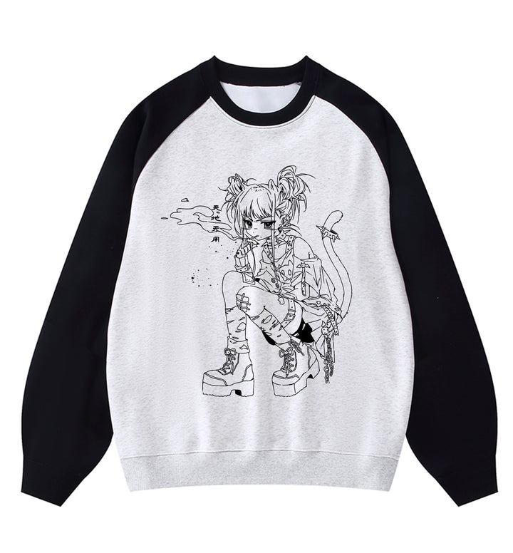 Kawaii T-shirt Long-sleeved Sweatshirt Cotton Top (2XL L M S XL) 39134:613610