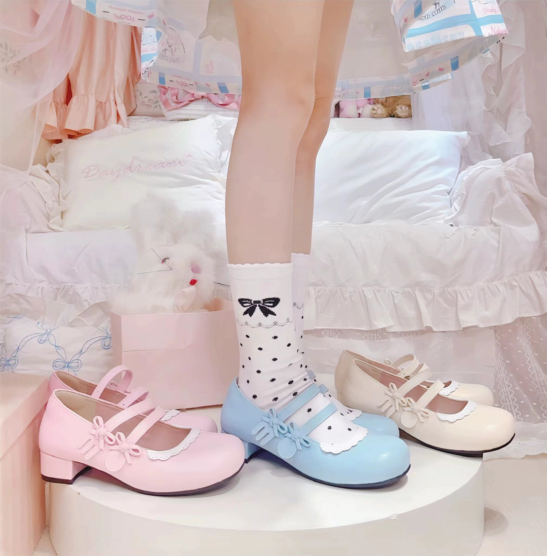 Lolita Shoes Round Toe Sweet Shoes Low Heel 37028:556738 37028:556738