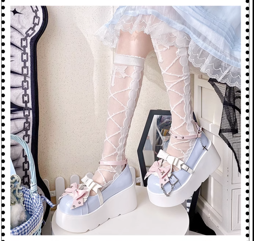 Lolita Shoes Punk Platform Shoes Multicolors 39058:611424