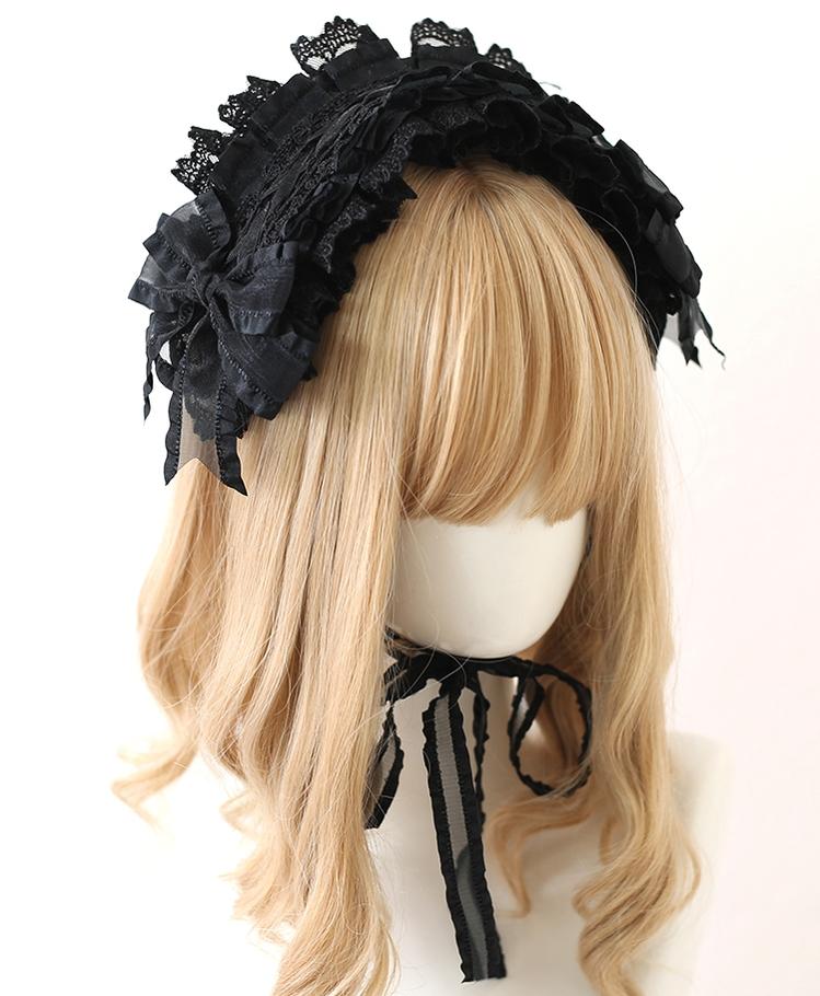 Lolita Hair Accessory Black Hand Sleeves Hair Clip Brooch – Honey