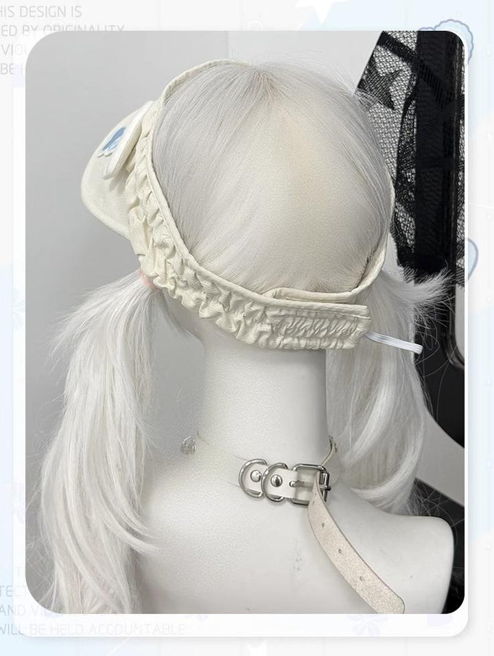 Tenshi Kaiwai Tennis Cap With Angel Wings & Paw Embroidery 43104:768907