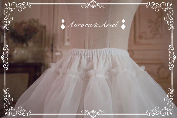A-line Lolita Petticoat 45CM Soft Organza Daily Wear 42244:734855