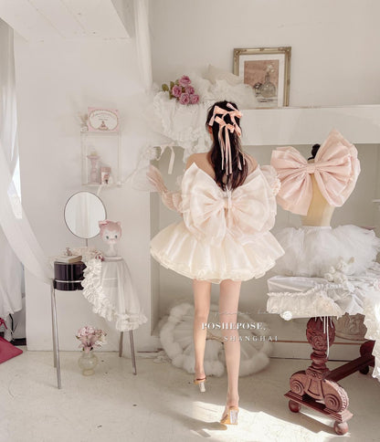 Pink Lolita Dress Corset Dress Princess Dress 36384:540752 36384:540752