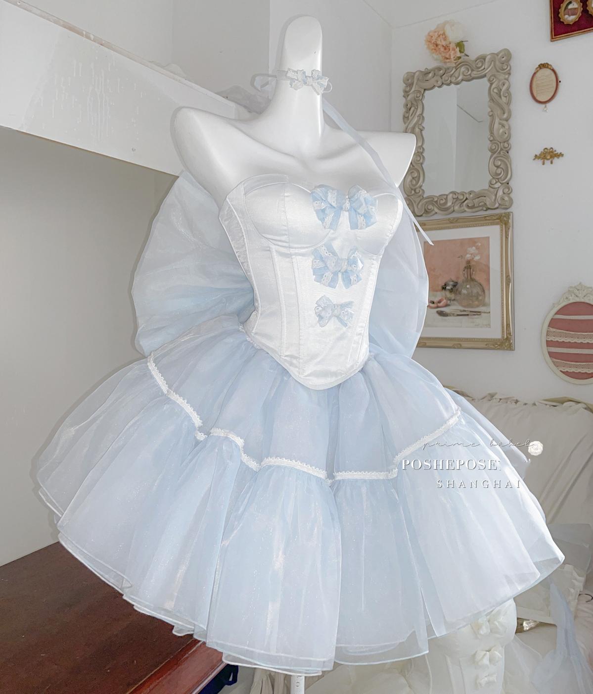 Pink Lolita Dress Corset Dress Princess Dress 36384:540984
