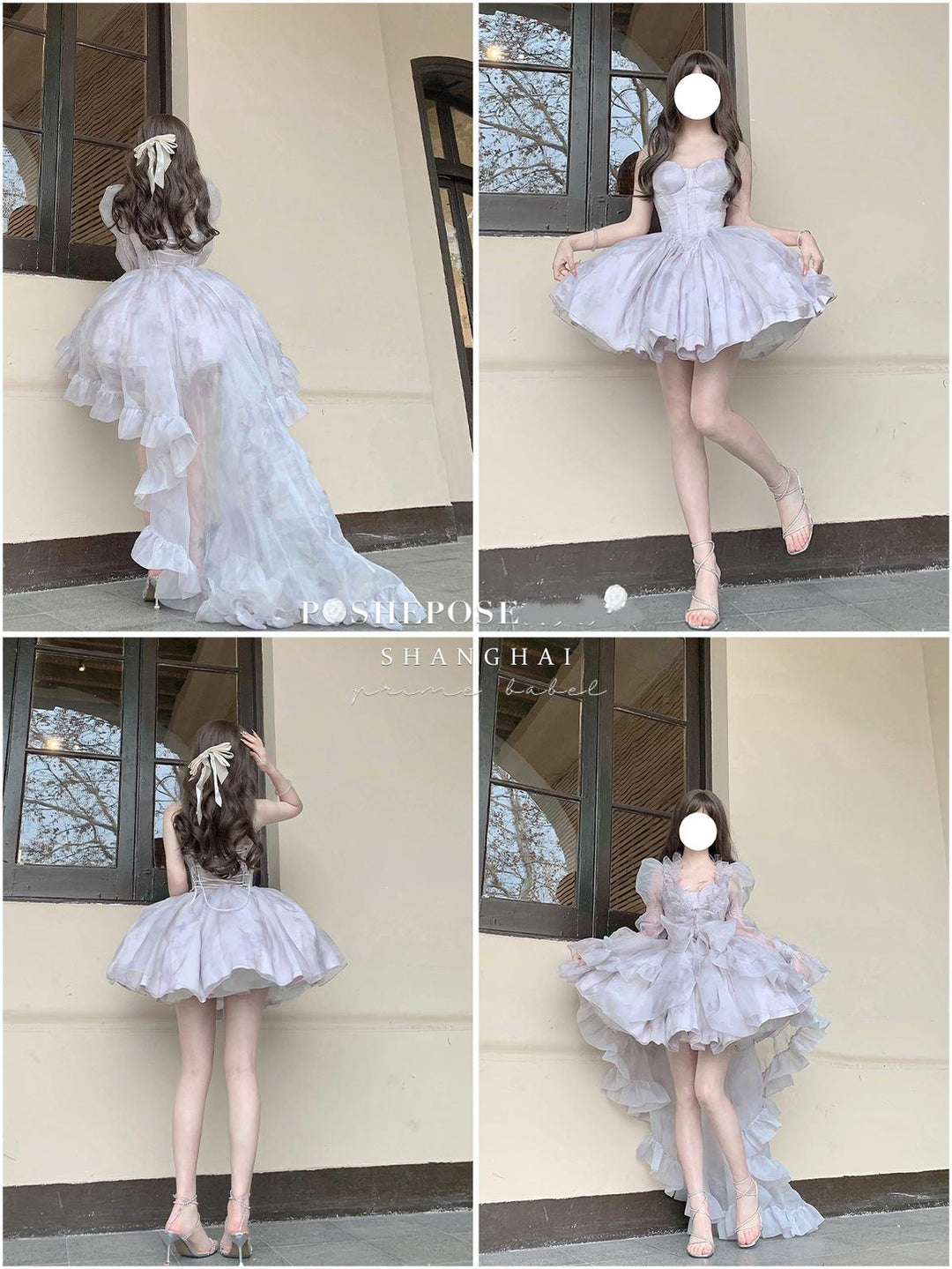 Puffy Prom Dress Petticoat Lolita Dress Petticoat Black White 36386:542664