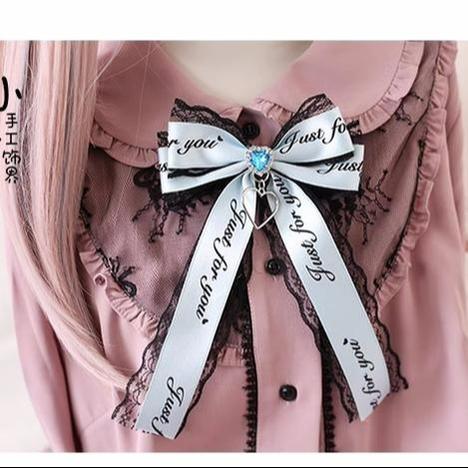 Jirai Kei Hair Clips Ryousangata Ribbon Bow Headwear 22542:370414 22542:370414