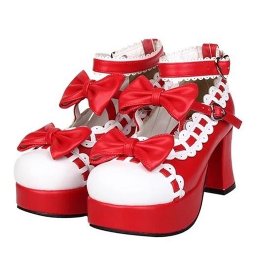 Lolita Shoes High Heels Shoes With Bow 4 Colors 31794:370742 31794:370742