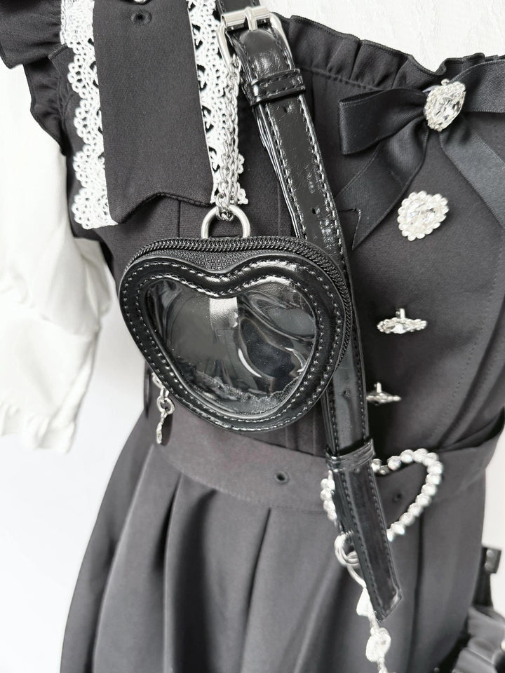 Jirai Kei Handle Crossbody Bag, Adjustable Bag Strap 45110:839406