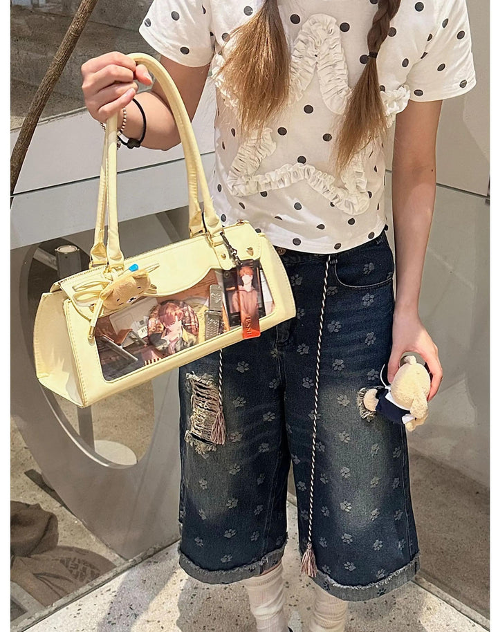 Vintage Baguette Itabag, Detachable Crossbody Shoulder Strap 45413:848879