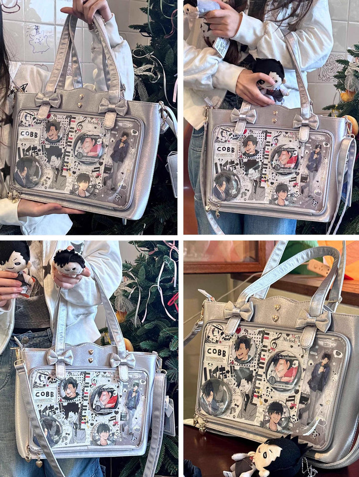 Kawaii Itabag Large Capacity Handbag With Bow Details 38032:582288