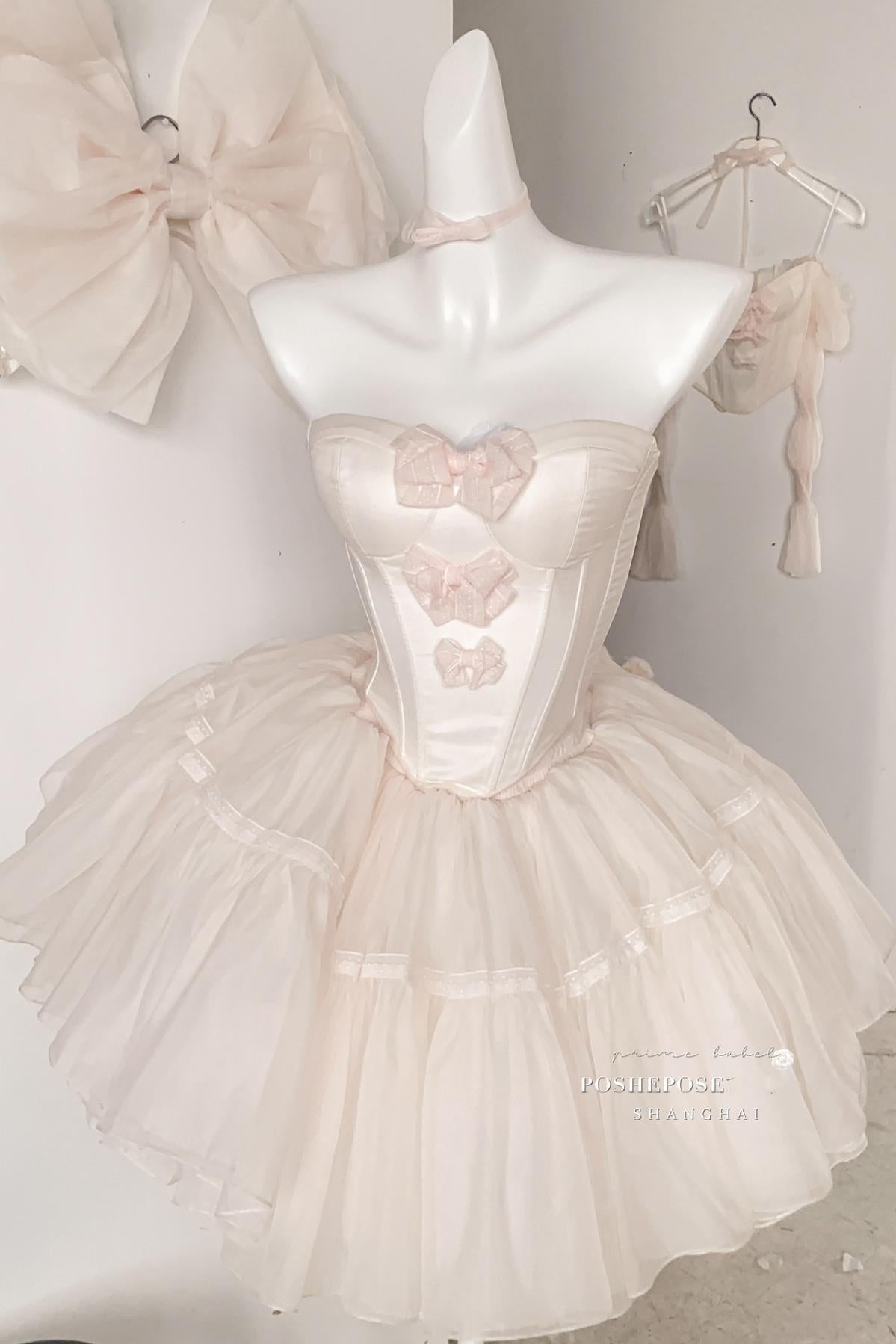 Pink Lolita Dress Corset Dress Princess Dress 36384:540828 36384:540828