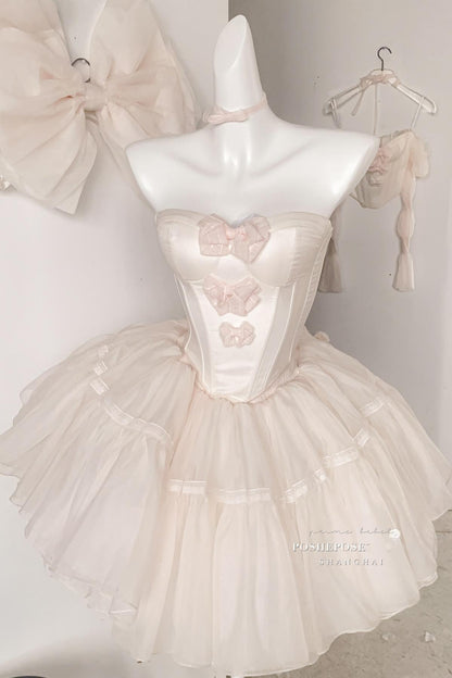 Pink Lolita Dress Corset Dress Princess Dress 36384:540828 36384:540828