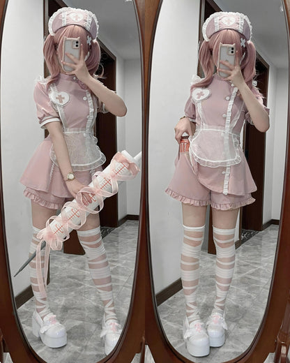 Tenshi Kaiwai Dress Set Nurse Medical Series Outfit Sets 37460:560270