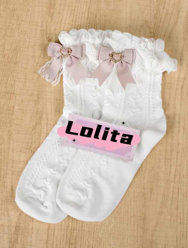 Lolita Socks Cotton Socks Jirai Kei Mid-calf Socks 40894:694024