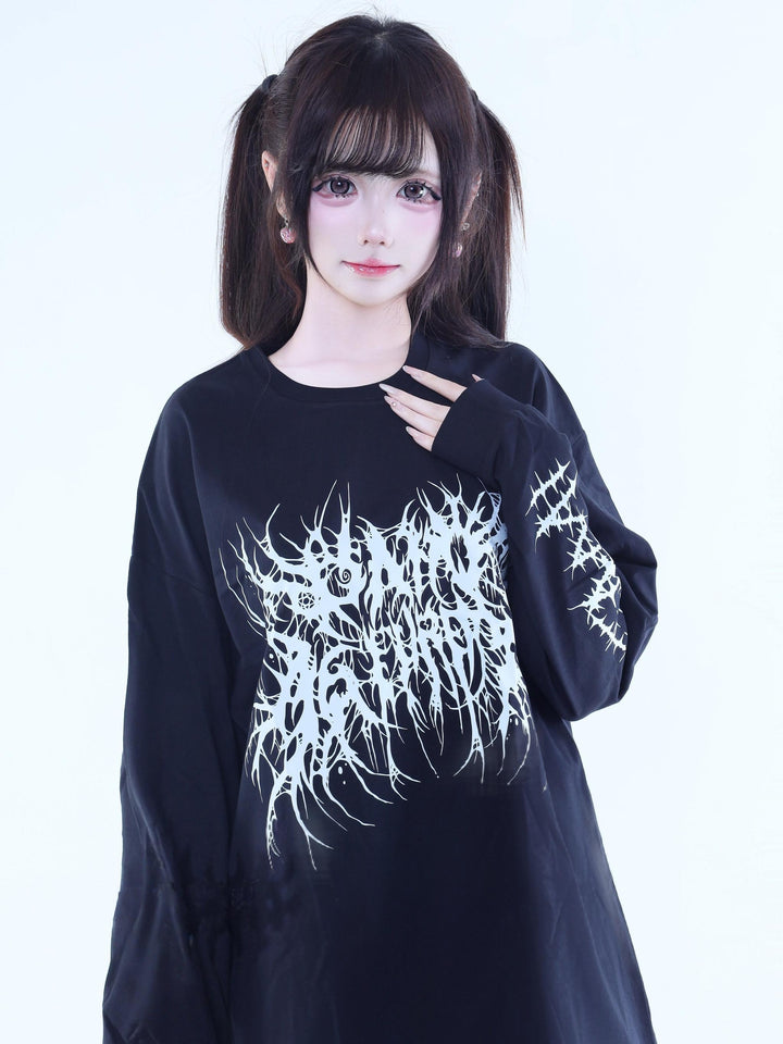 Printed Subculture Long-Sleeved Tee 44293:804737